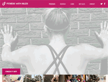 Tablet Screenshot of fitnesswithjules.com